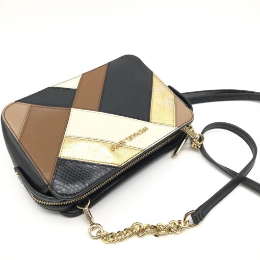Michael Kors - Multicolor Embossed Leather and Leather Jet Set Camera Crossbody Bag - Image 7