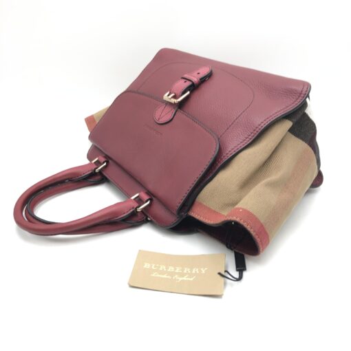 Burberry - Handbag, Cotton - Image 8