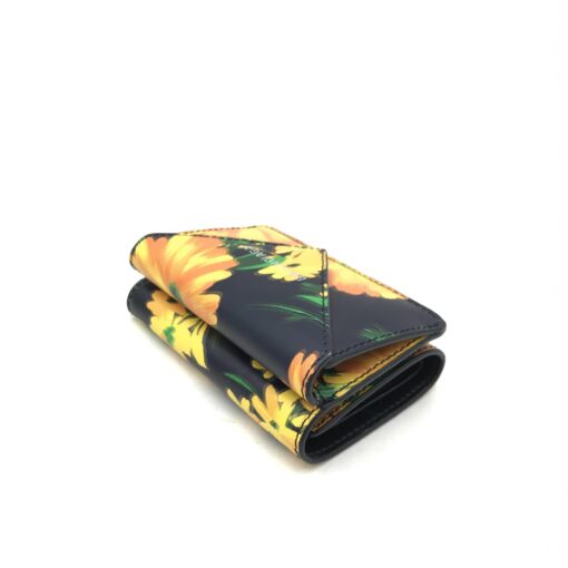 Balenciaga - Floral Patterned Leather Paper Mini Wallet - Image 9