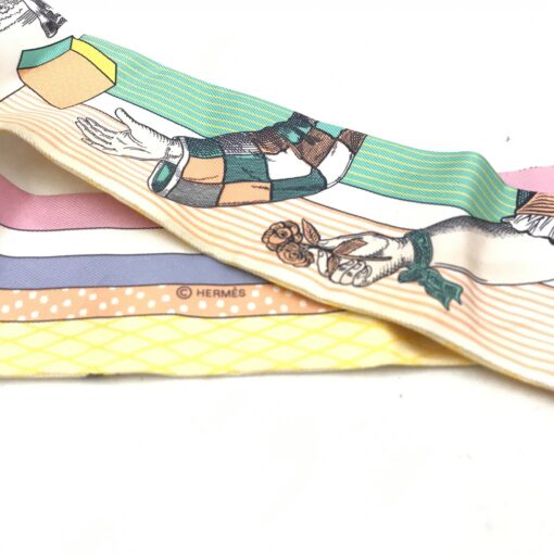 Hermès - Silk twilly scarf - Image 9