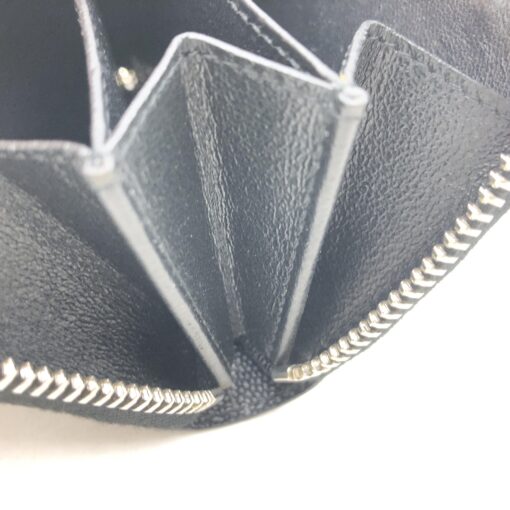Yves Saint Laurent - Black grainy leather zip coin purse - Image 9