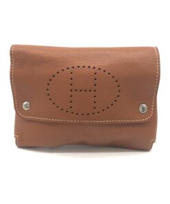 Hermès - Caramel Leather Playing card case