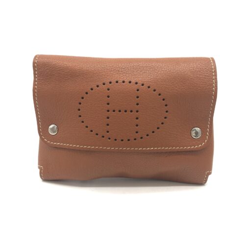 Hermès - Caramel Leather Playing card case