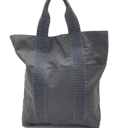 Hermès - Grey Canvas Air Line Cabas Tote Bag