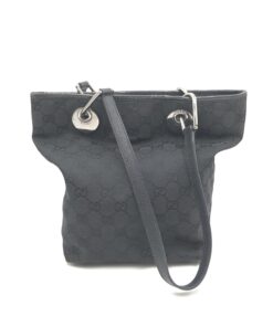 Gucci - GG Canvas Eclipse Black Tote Bag