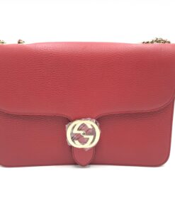 Gucci - Interlocking G leather shoulder bag