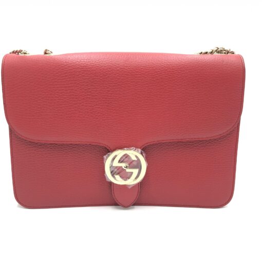 Gucci - Interlocking G leather shoulder bag
