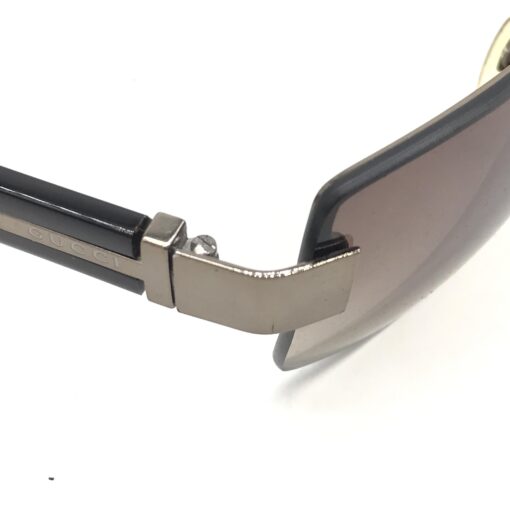 Gucci - Rimless Sunglasses With Gradient Brown Lenses - Image 10