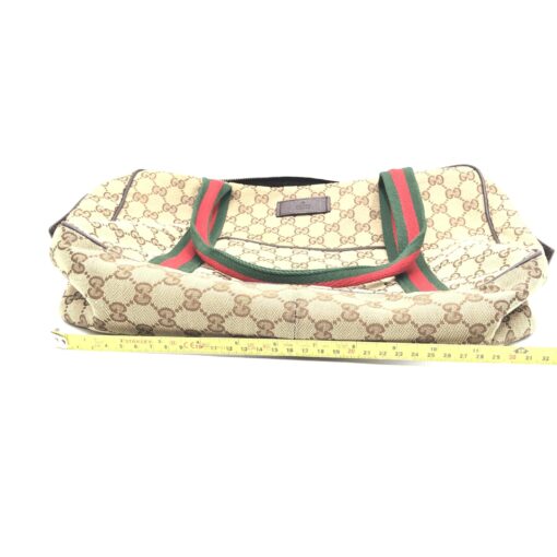 Gucci - GG Canvas Tote Bag With Stripes - Image 11