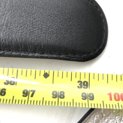 Chanel - Black Leather Belt  Size 42/105cm - Image 11
