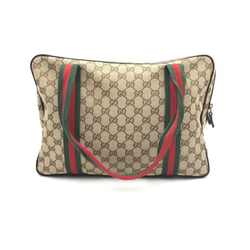 Gucci - GG Canvas Tote Bag With Stripes - Image 2