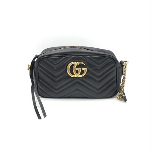 Gucci - GG Marmont Small Black Matelasse Camera Bag - Image 2