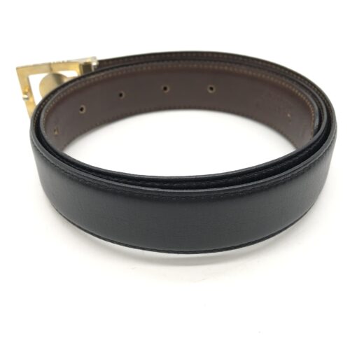 Chanel - Black Leather Belt  Size 42/105cm - Image 2