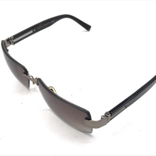 Gucci - Rimless Sunglasses With Gradient Brown Lenses - Image 3