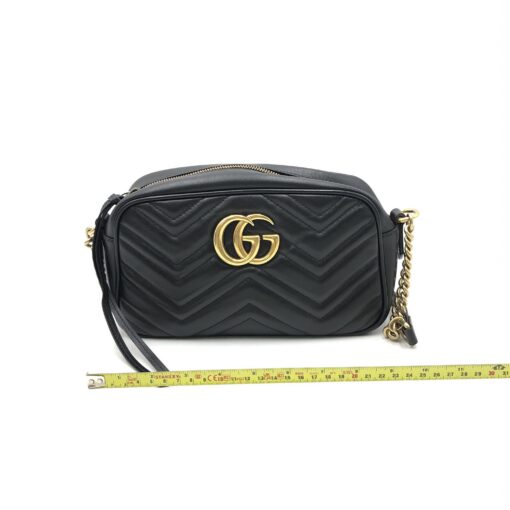 Gucci - GG Marmont Small Black Matelasse Camera Bag - Image 3