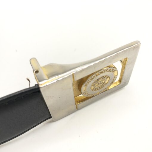 Chanel - Black Leather Belt  Size 42/105cm - Image 3
