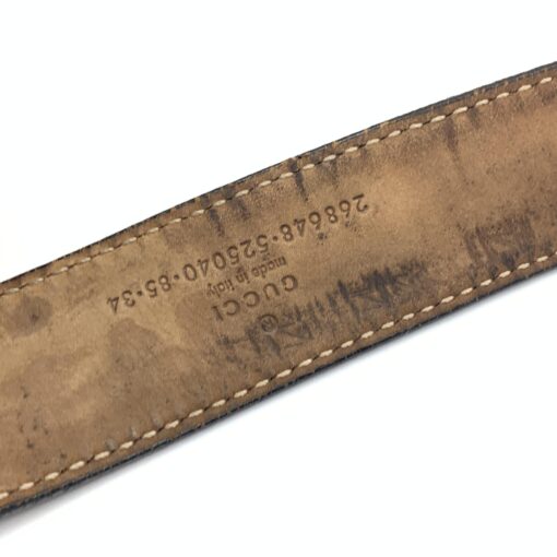 Gucci - Black Microguccissima Leather Belt - Image 3