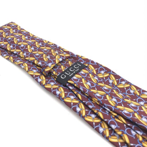Gucci - Patterned silk tie in vibrant colors - Image 4