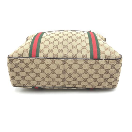Gucci - GG Canvas Tote Bag With Stripes - Image 4