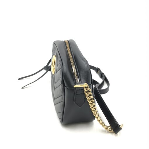 Gucci - GG Marmont Small Black Matelasse Camera Bag - Image 4