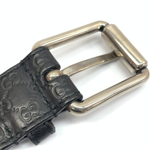 Gucci - Black Microguccissima Leather Belt - Image 4