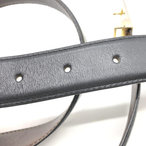 Chanel - Black Leather Belt  Size 42/105cm - Image 5