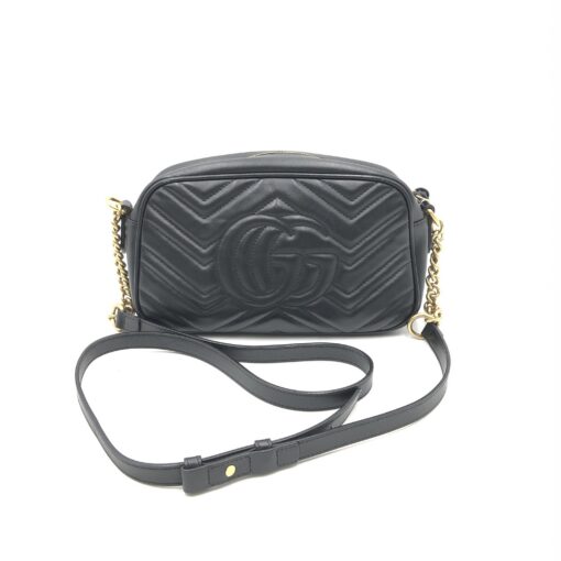 Gucci - GG Marmont Small Black Matelasse Camera Bag - Image 6