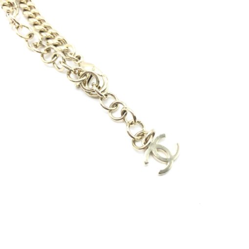 Chanel - Gold tone Heart Choker Necklace With Logo - Image 6