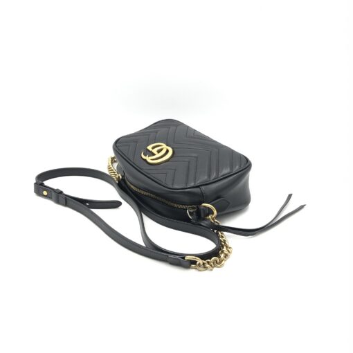 Gucci - GG Marmont Small Black Matelasse Camera Bag - Image 9