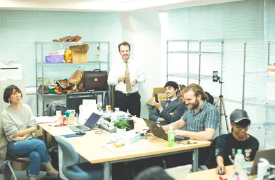 Inside the first J-Ports office in Osaka